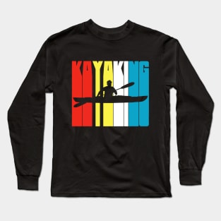 kayaking retro Long Sleeve T-Shirt